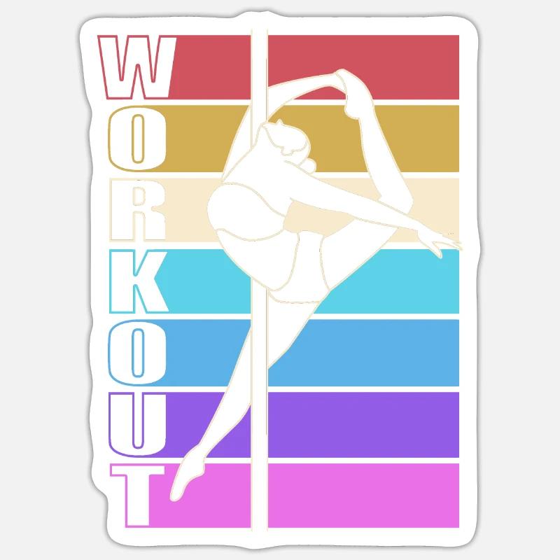 Pole Dance Sticker Größe S (10 x 10 cm)