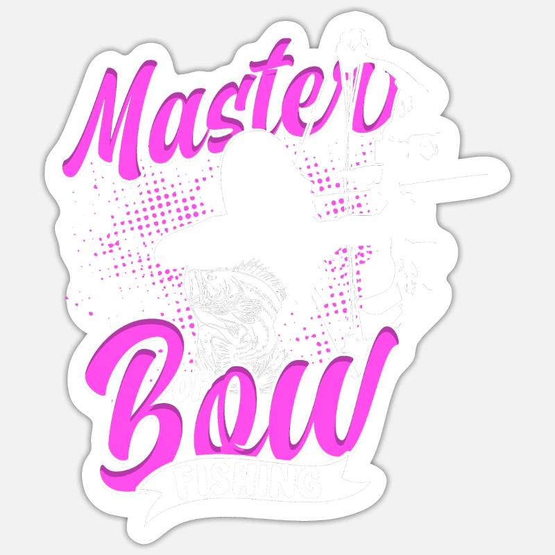 Bogenfischer Bogenfischen Bogenangeln Sticker Größe S (10 x 10 cm)