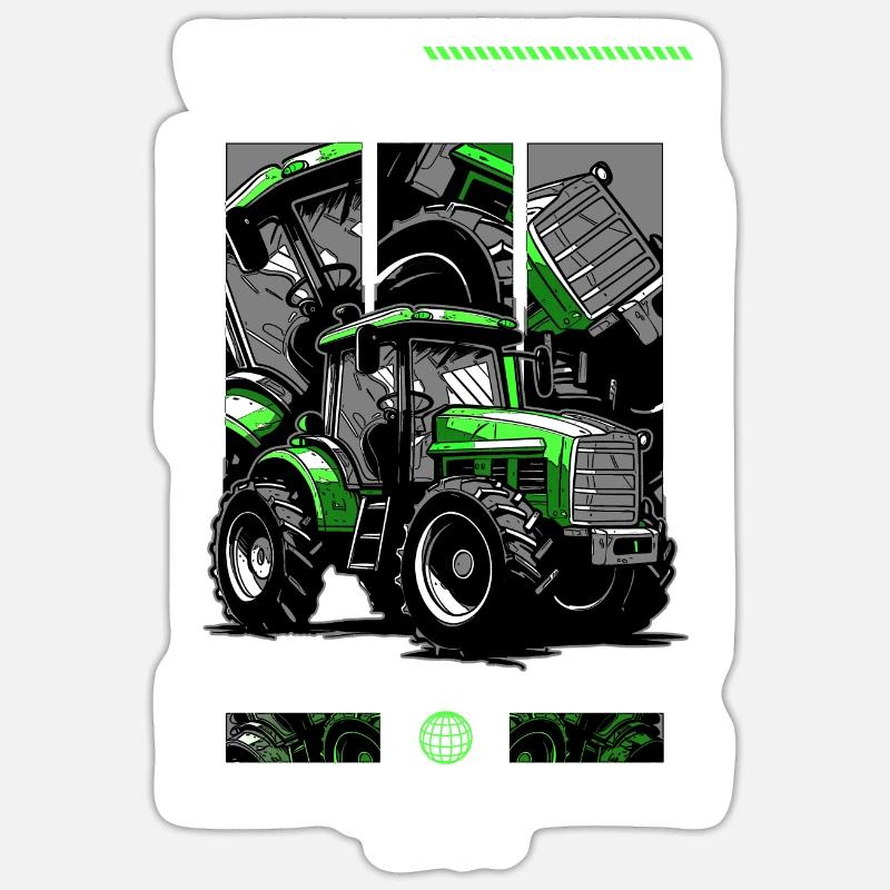 Oldtimer Traktor Bauer Geburtstag Geboren 1944 Sticker Größe S (10 x 10 cm)