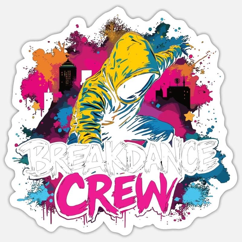 Breakdance Crew Breakdance Breakdancing Breakdance Sticker taille S (10 x 10 cm)