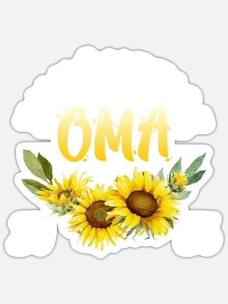 ZUKÜNFTIGE OMA 2025 Großmutter Bald Oma Werdende - Sticker Größe S (10 x 10 cm) - Mattweiß