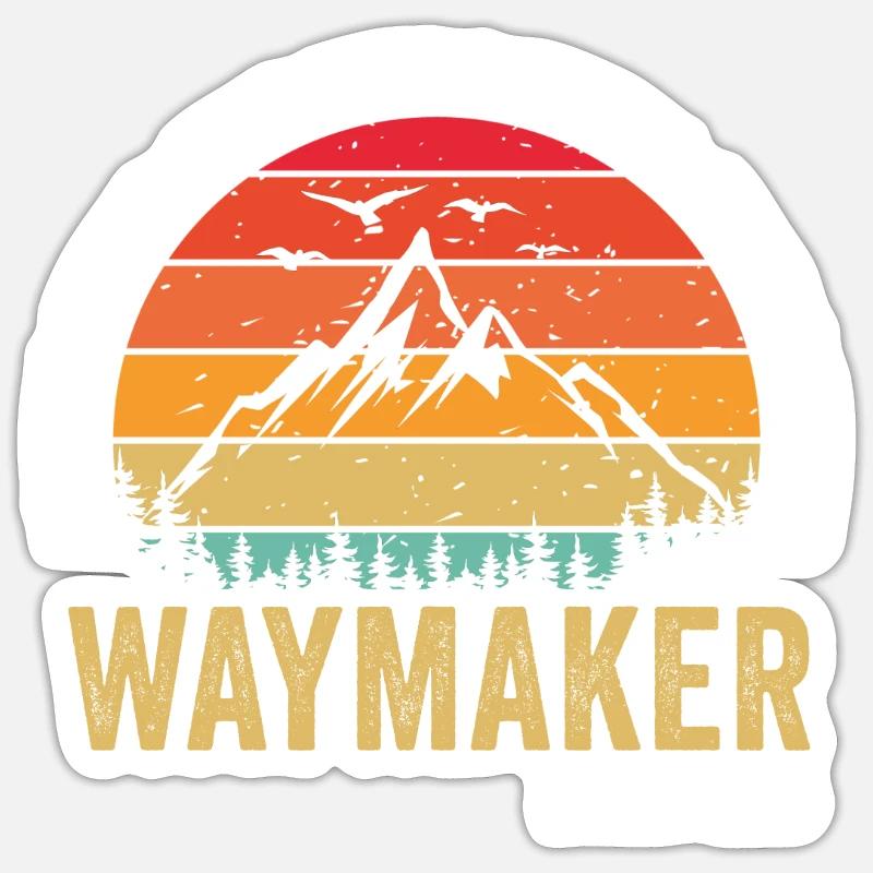 Wegweiser, Versprechenshüter, Wundertäter - Sticker Größe S (10 x 10 cm) - Mattweiß