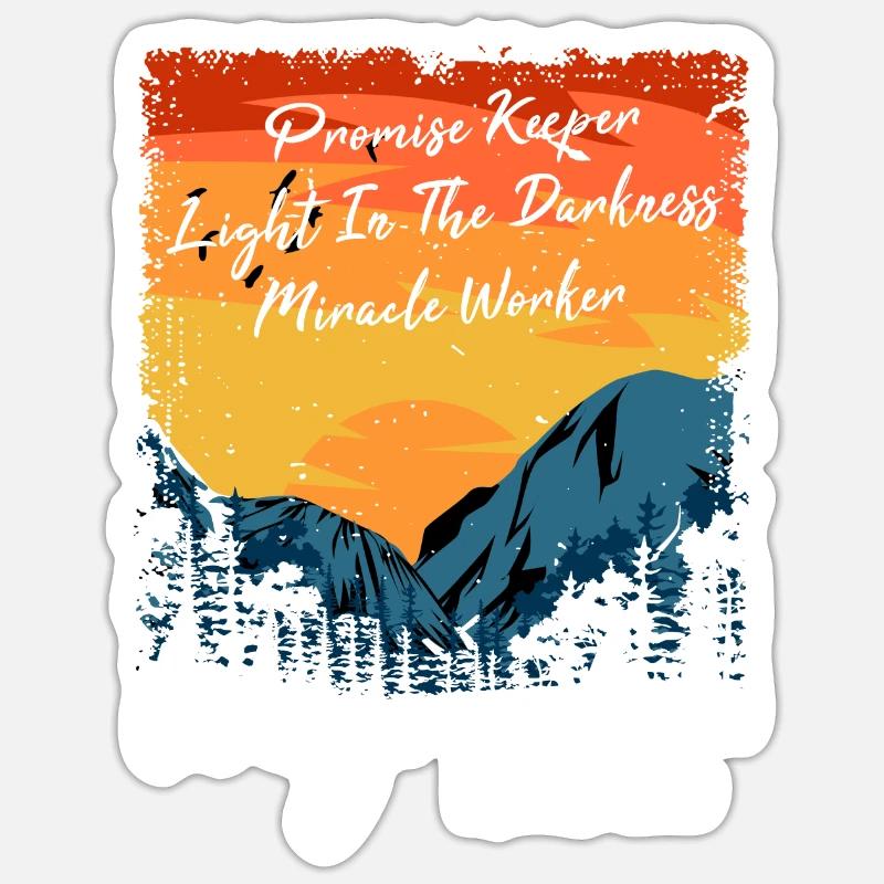 Wegweiser, Versprechenshüter, Wundertäter - Sticker Größe S (10 x 10 cm) - Mattweiß