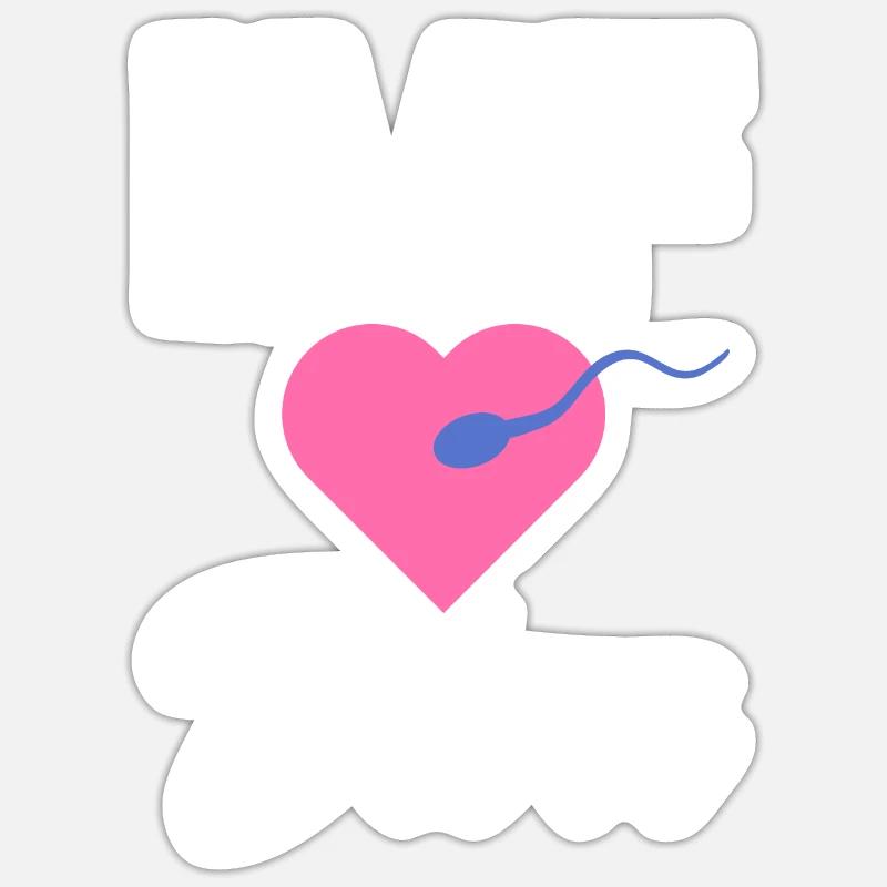 Vitro Fertilisation IVF - Sticker Größe S (10 x 10 cm) - Mattweiß
