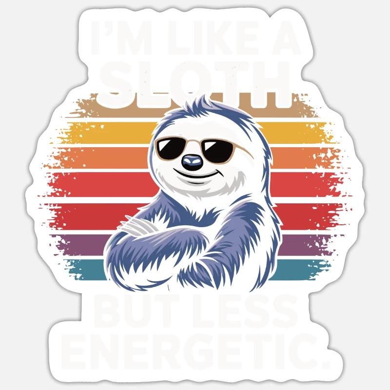 Humour de bureau - Sticker taille S (10 x 10 cm) - blanc mat