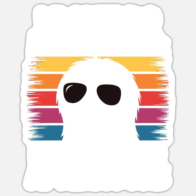 Humour de bureau - Sticker taille S (10 x 10 cm) - blanc mat