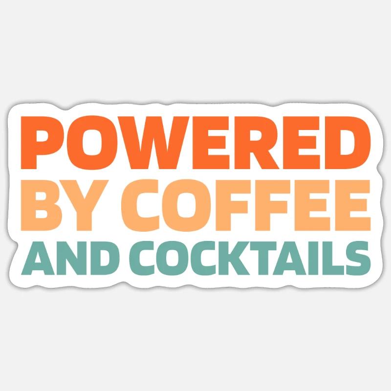 Barkeeper Bartender Coffee - Sticker size S (10 x 10 cm) - white matte