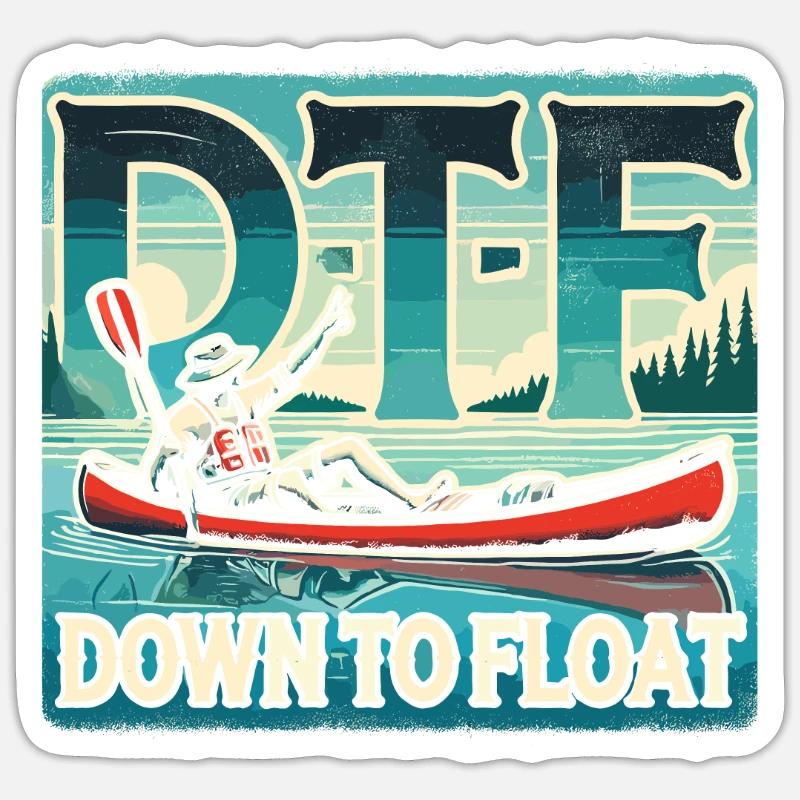 DTF - Down To Float Sticker Größe S (10 x 10 cm)
