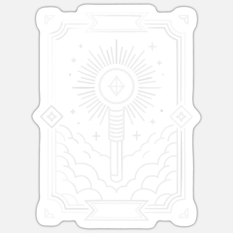 K-Pop Musique pop coréenne Corée du Sud Kpop Lightstick Sticker taille S (10 x 10 cm)