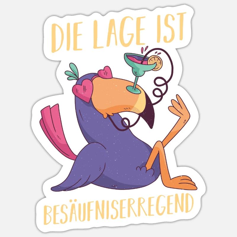 La situation est l’ivresse - Sticker taille S (10 x 10 cm) - blanc mat