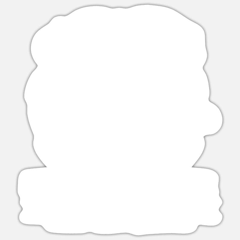 Achterbahn Mädchen Stilvoller Look - Sticker Größe S (10 x 10 cm) - Mattweiß