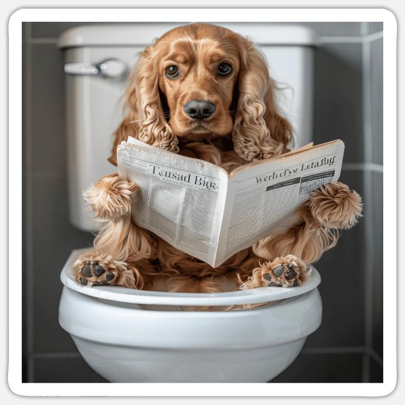 Cocker Spaniel Sticker Größe S (10 x 10 cm)