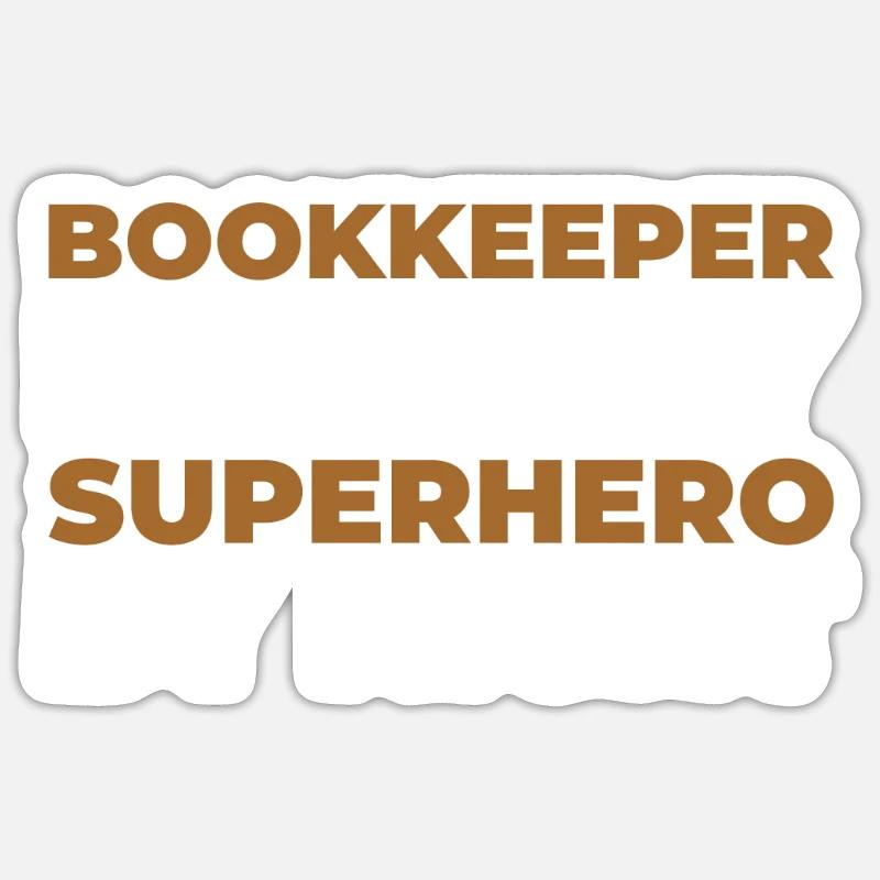 Comptable - Sticker taille S (10 x 10 cm) - blanc mat