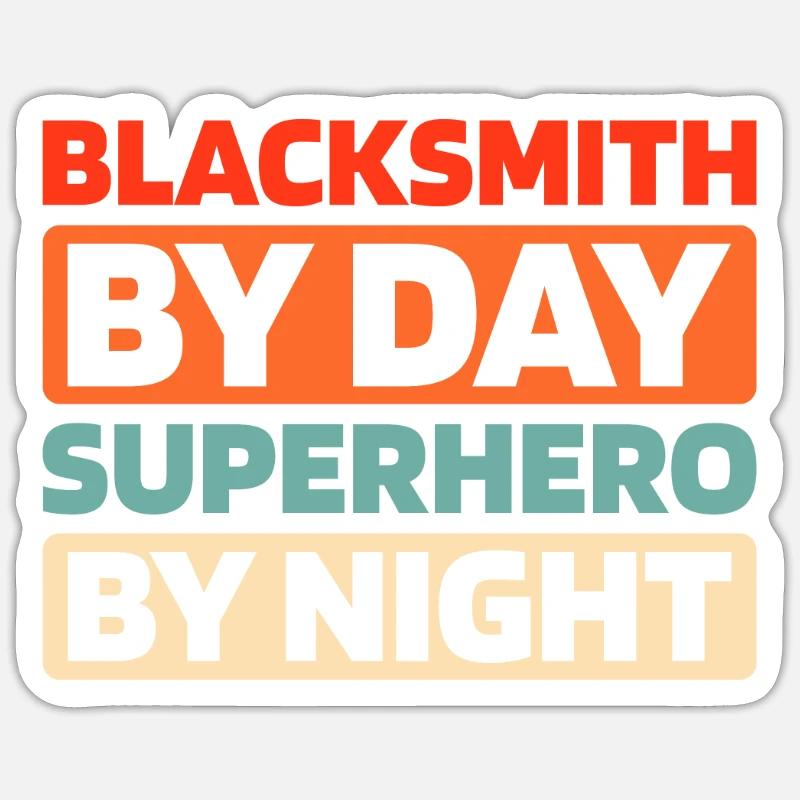 Blacksmith metalworker Sticker size S (10 x 10 cm)