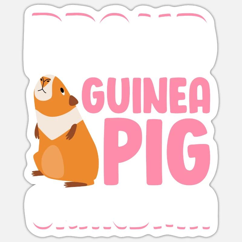 Fière grand-mère cochon d’Inde Sticker taille S (10 x 10 cm)