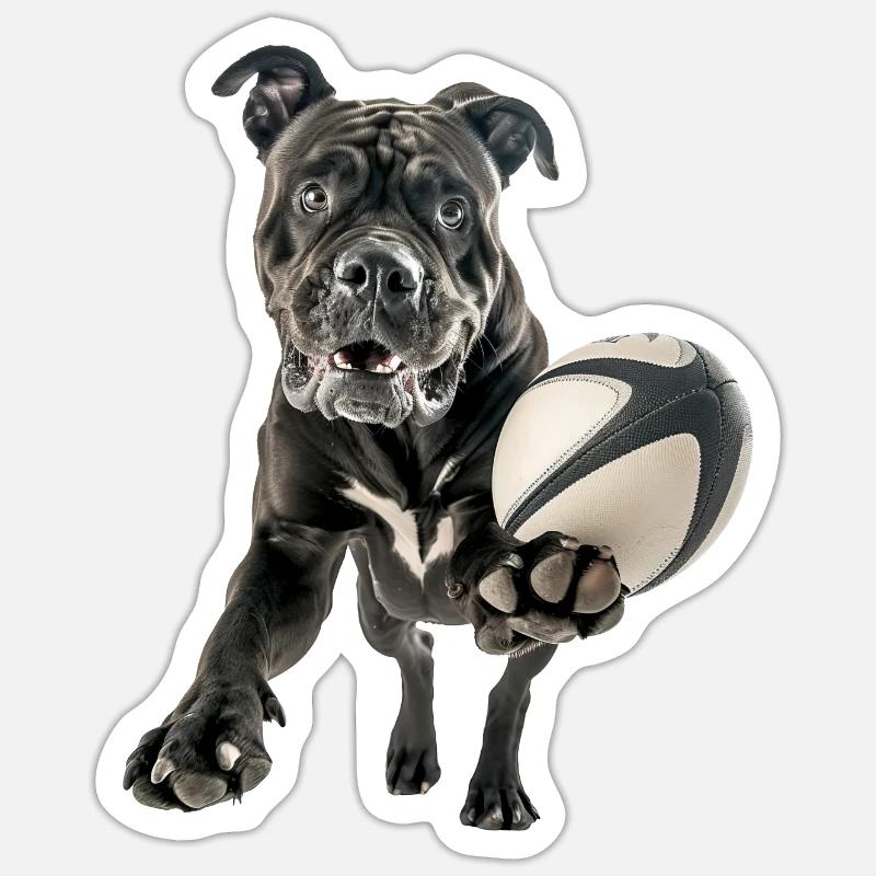 Cane Corso - Sticker Größe S (10 x 10 cm) - Mattweiß