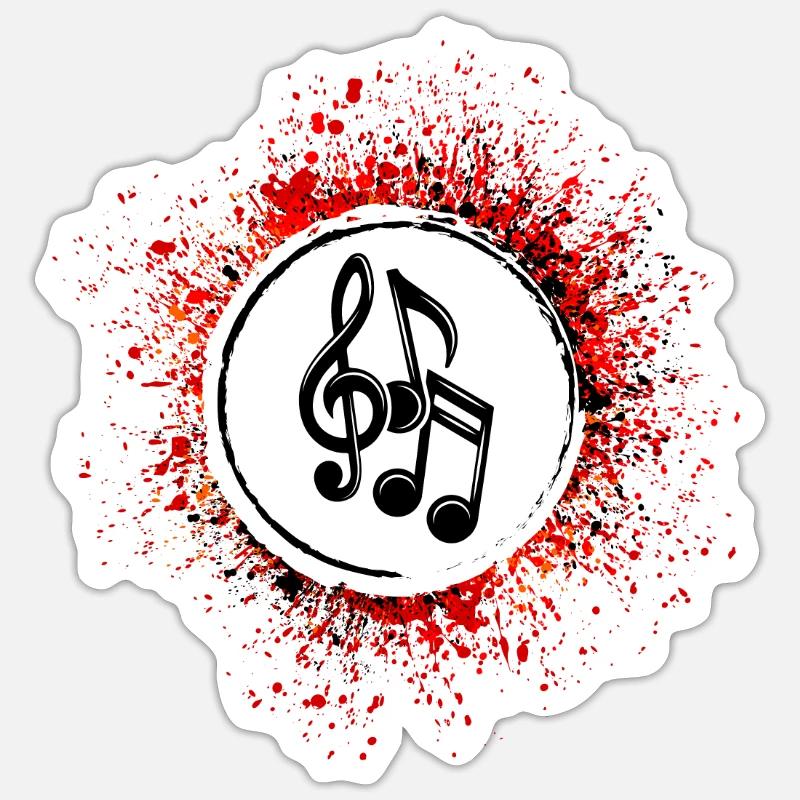 Musical notes Sticker size S (10 x 10 cm)