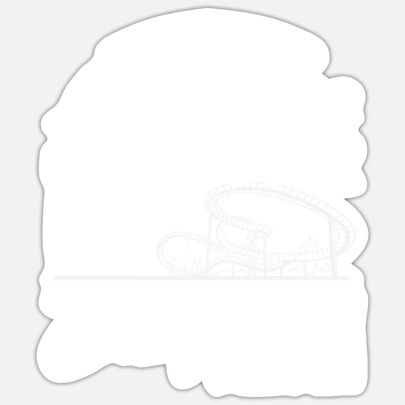 Ich Bin Eine Großartige Achterbahn Lady Sticker Größe S (10 x 10 cm)