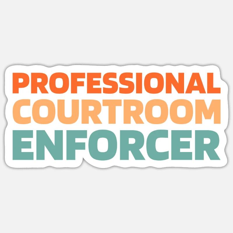 Bailiff - Sticker size S (10 x 10 cm) - white matte