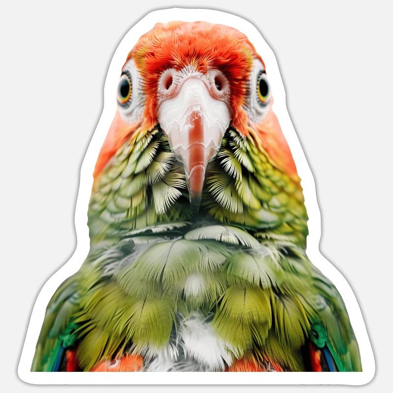 Sittiche Sticker Größe S (10 x 10 cm)