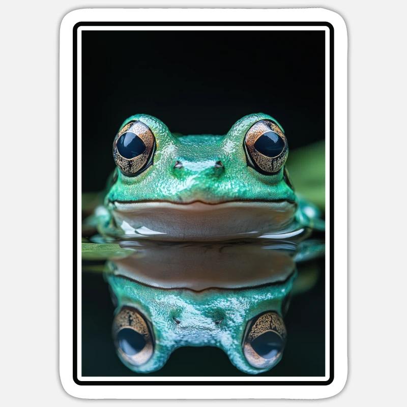 Frog Frogs - Sticker size S (10 x 10 cm) - white matte