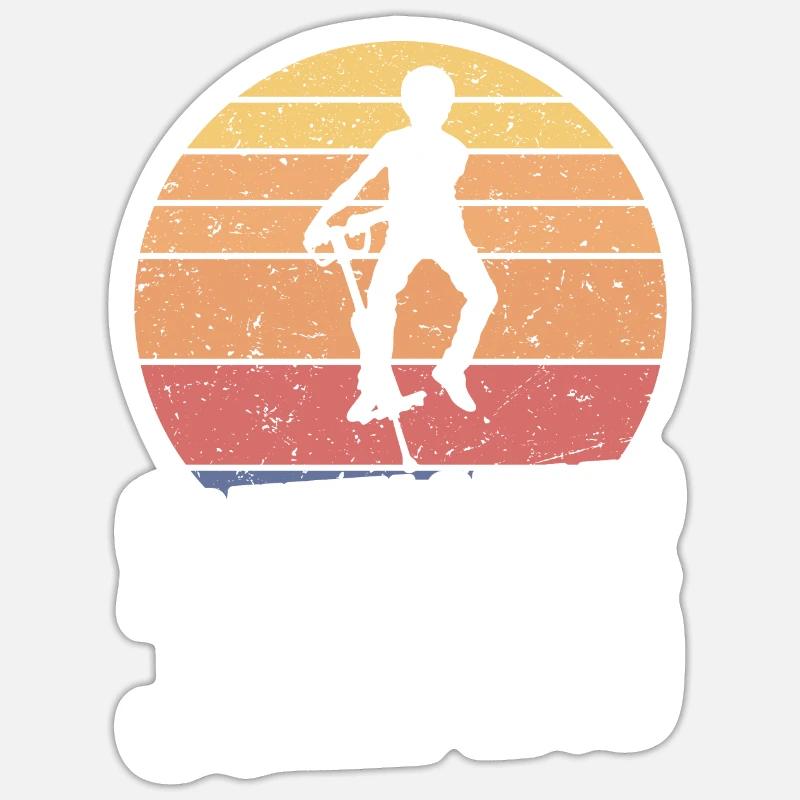 Pogo Stick: Gravity has called it, it Sticker size S (10 x 10 cm)
