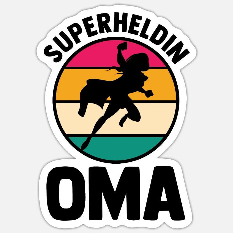 Großmutter Oma Sticker Größe S (10 x 10 cm)
