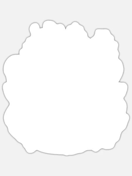 Lustiger Sarkasmus Weihnachtsmann Chaos - Sticker Größe S (10 x 10 cm) - Mattweiß