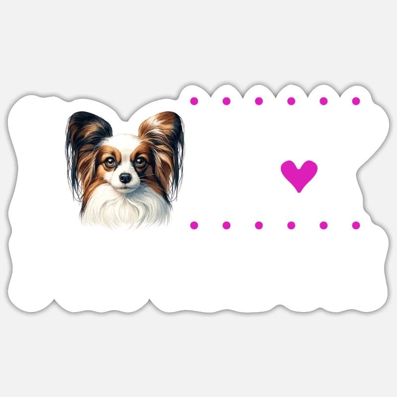 J'adore mon Papillon Sticker taille S (10 x 10 cm)