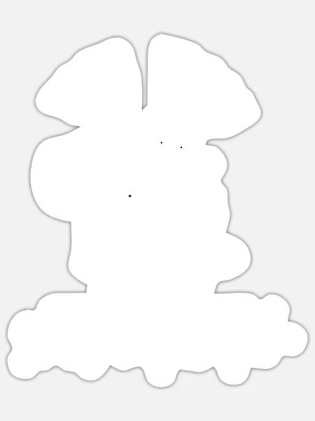Dein Müll, mein Schatz - Sticker Größe S (10 x 10 cm) - Mattweiß