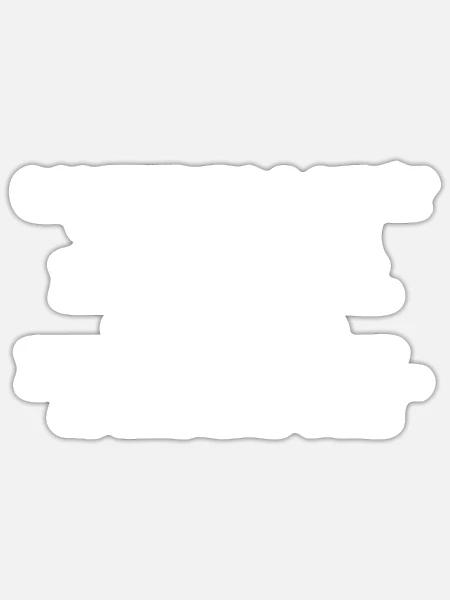 Manchmal Weiß Ich Nicht, Ob Ich Im Kindergarten - Sticker Größe S (10 x 10 cm) - Mattweiß