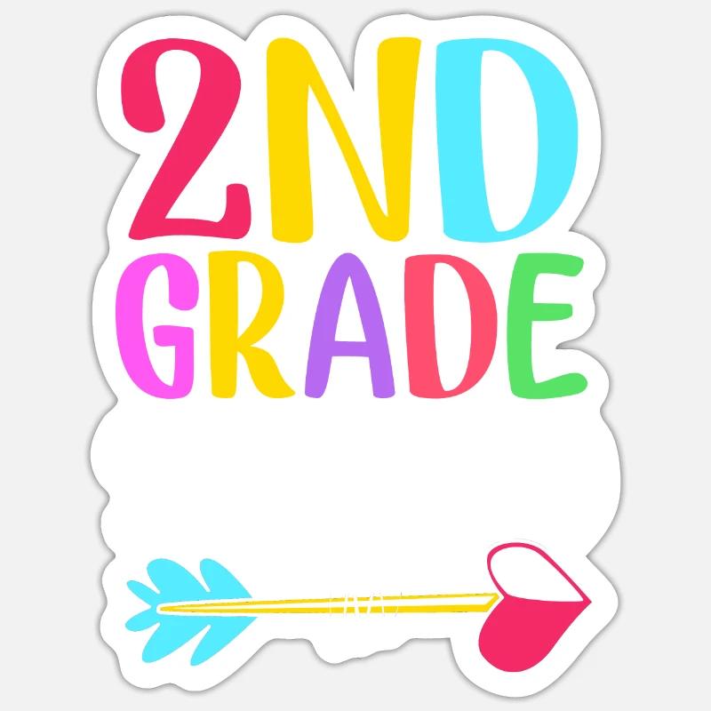 2e année - Sticker taille S (10 x 10 cm) - blanc mat