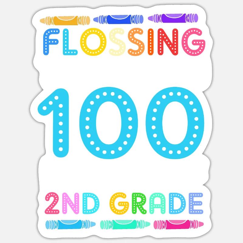 2. Klasse - Sticker Größe S (10 x 10 cm) - Mattweiß