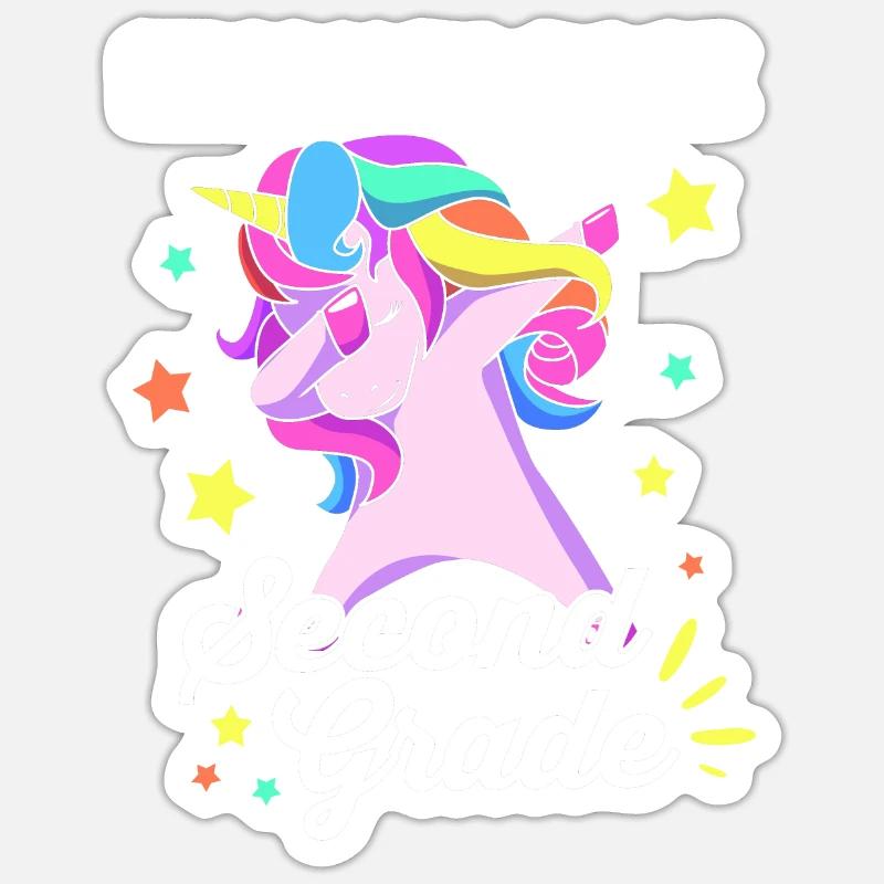 2e année - Sticker taille S (10 x 10 cm) - blanc mat