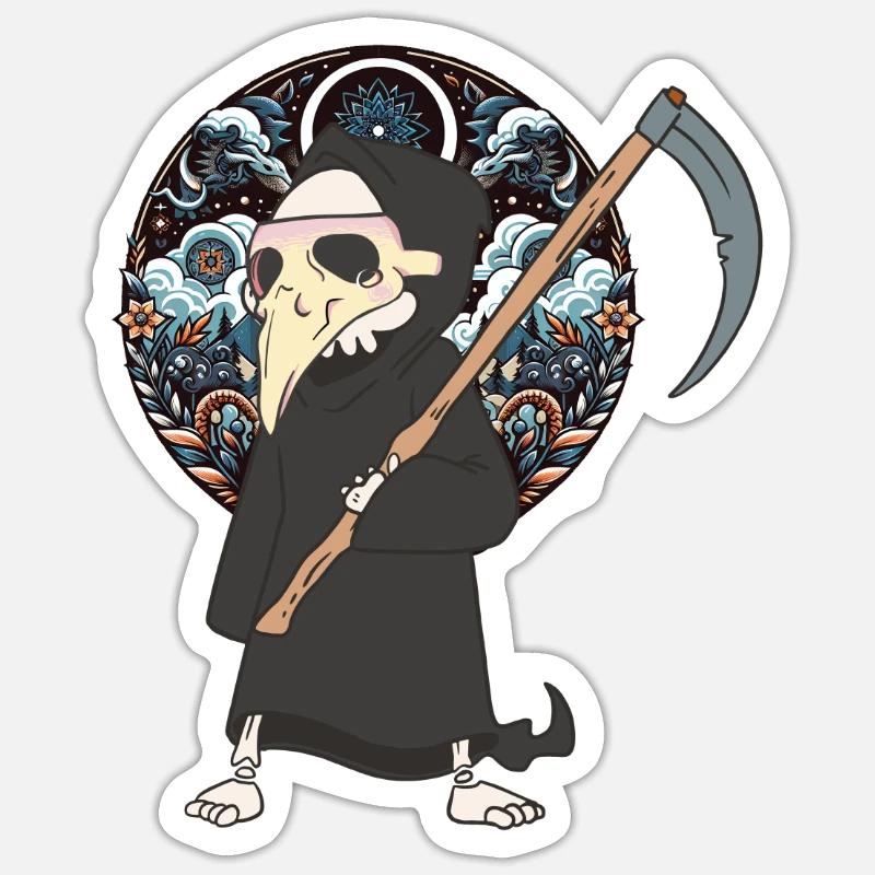 Halloween - Sticker size S (10 x 10 cm) - white matte