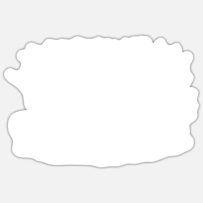 Weihnachtsmann Stromschlag Am Baum - Sticker Größe S (10 x 10 cm) - Mattweiß