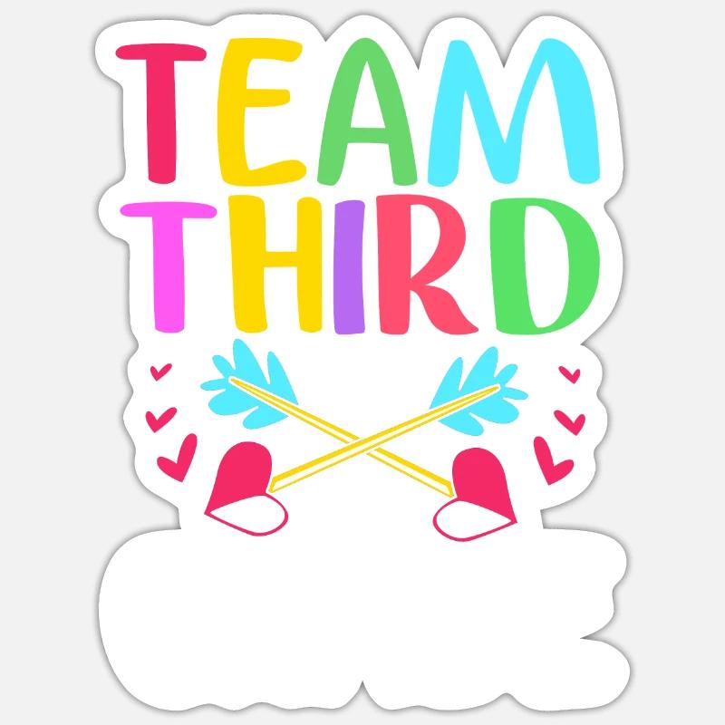 3rd Grade - Sticker size S (10 x 10 cm) - white matte