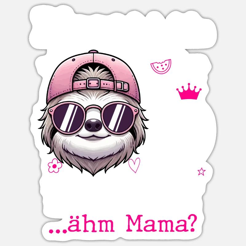 Digga Ich Bin 10 Kindergeburtstag Mädchen - Sticker Größe S (10 x 10 cm) - Mattweiß