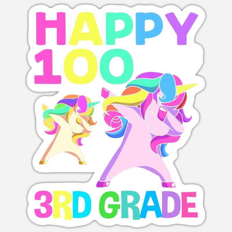 3rd Grade - Sticker size S (10 x 10 cm) - white matte
