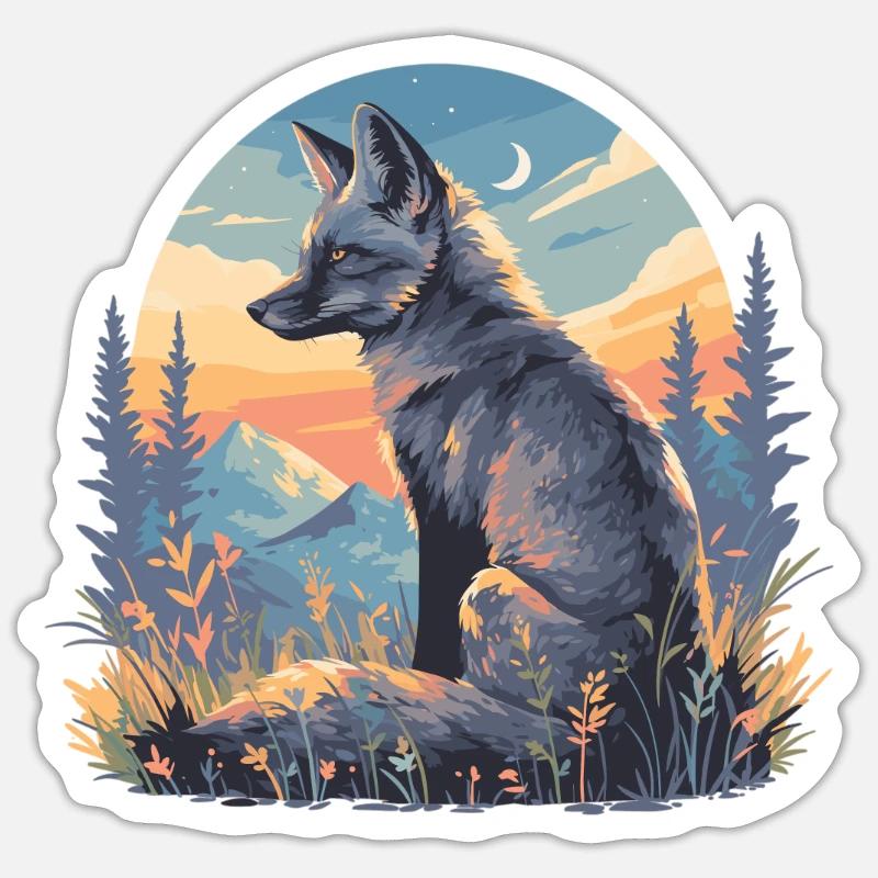 Graufüchse Graufuchs Sticker Größe S (10 x 10 cm)