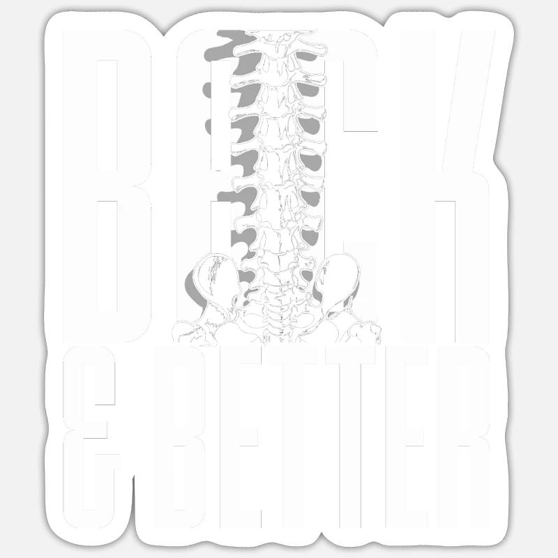 Chiropractor Physical Therapist Back & Better Sticker size S (10 x 10 cm)
