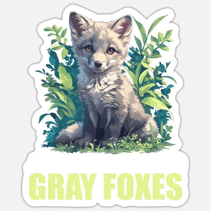 Graufüchse Graufuchs Sticker Größe S (10 x 10 cm)