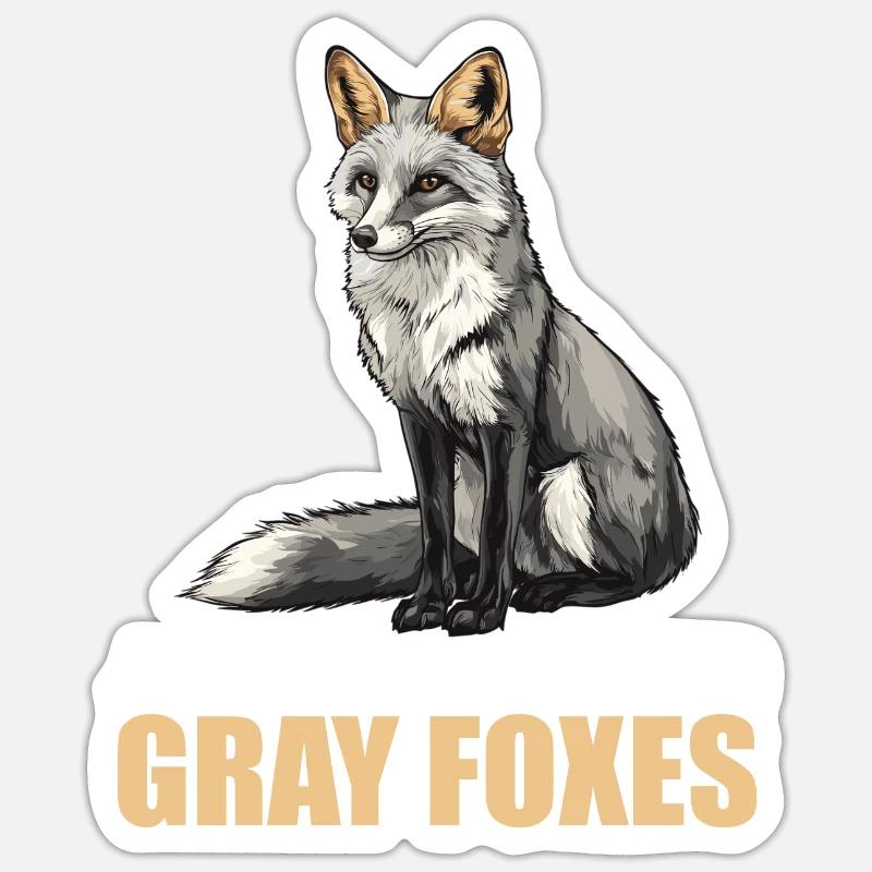 Graufüchse Graufuchs Sticker Größe S (10 x 10 cm)