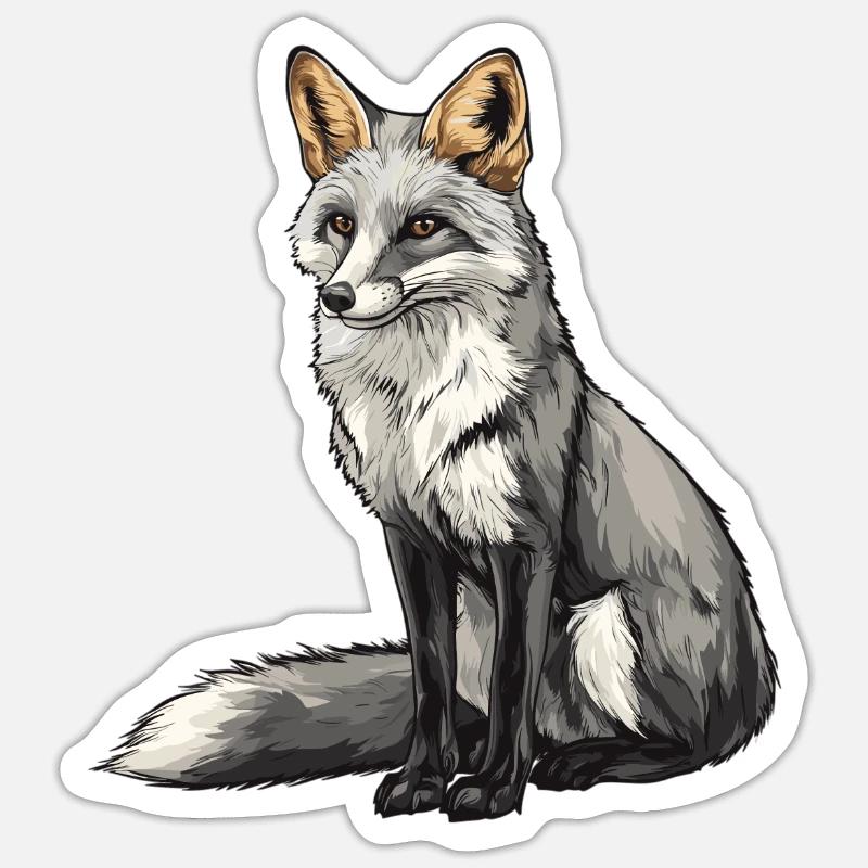 Graufüchse Graufuchs Sticker Größe S (10 x 10 cm)