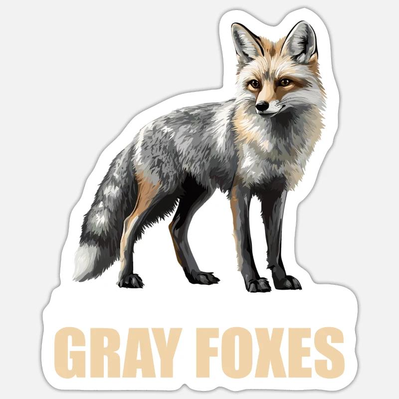 Graufüchse Graufuchs Sticker Größe S (10 x 10 cm)