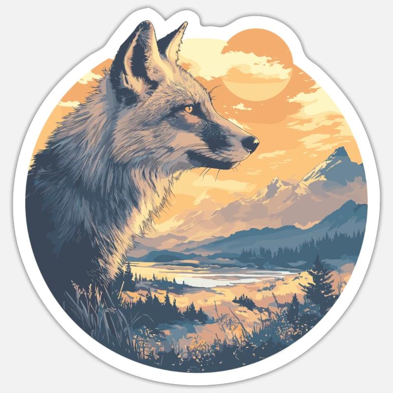 Graufüchse Graufuchs Sticker Größe S (10 x 10 cm)