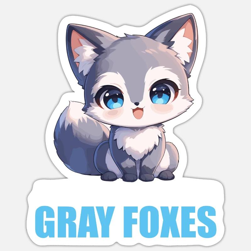 Graufüchse Graufuchs Sticker Größe S (10 x 10 cm)