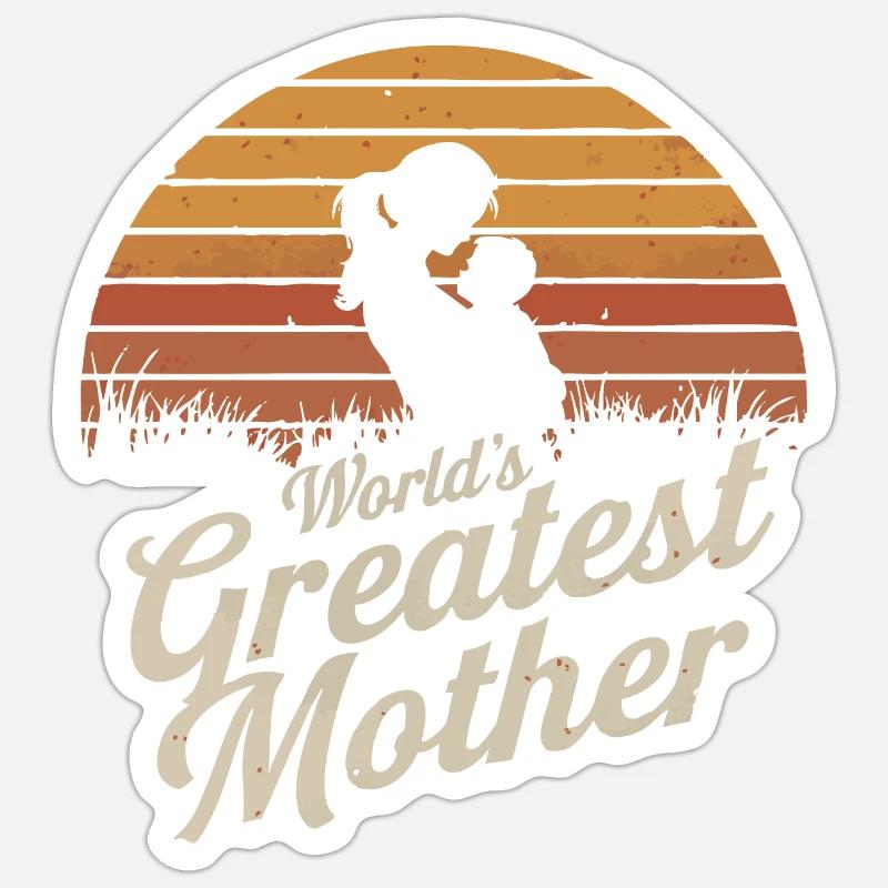 Die beste Mutter der Welt Sticker Größe S (10 x 10 cm)