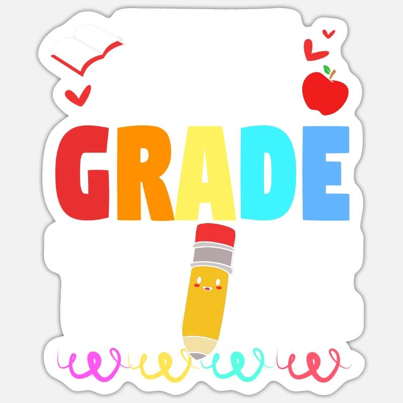 4th Grade Sticker size S (10 x 10 cm)