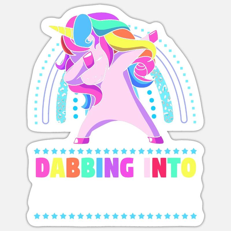 4e année - Sticker taille S (10 x 10 cm) - blanc mat
